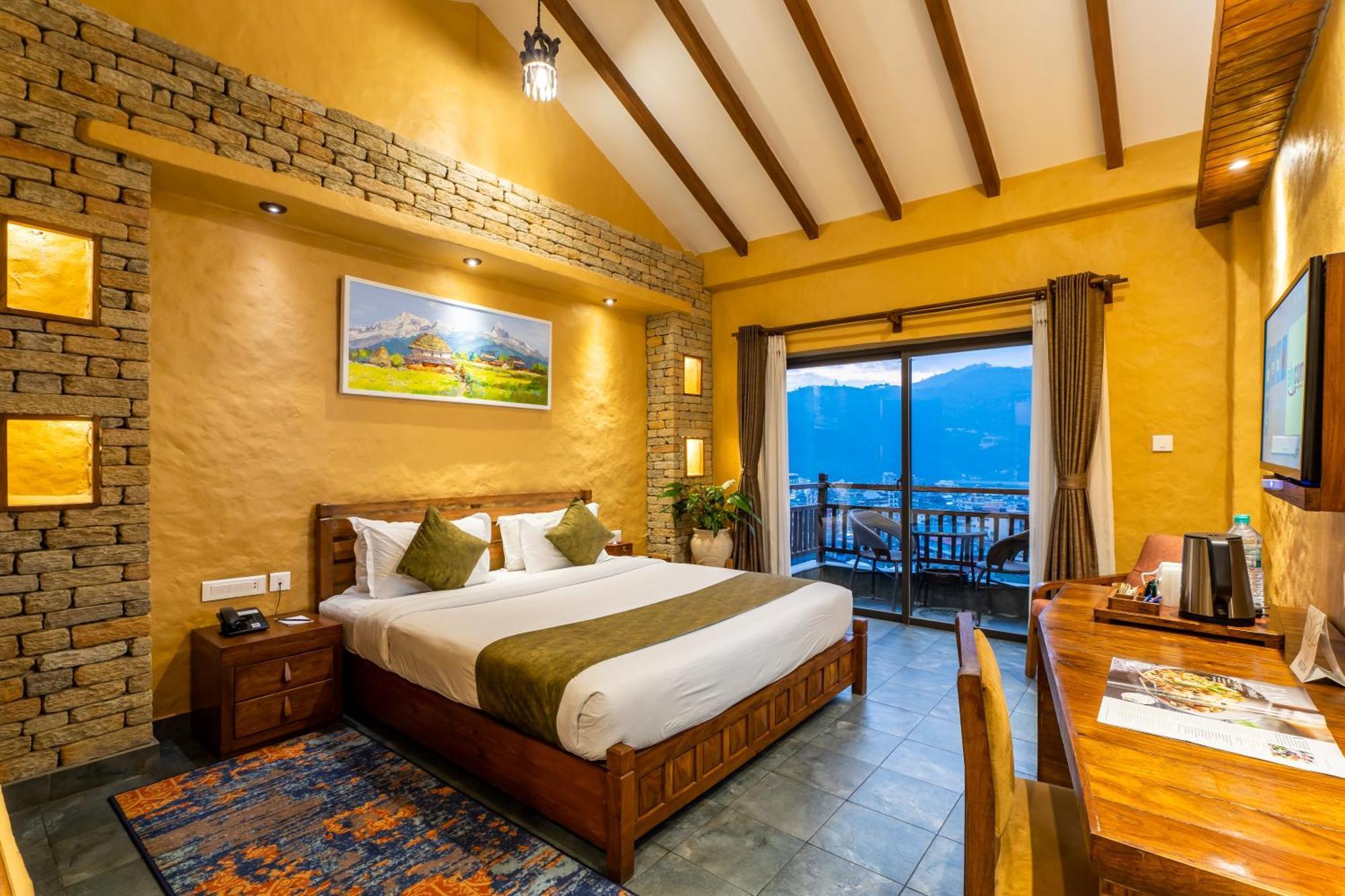Bar Peepal Resort Pokhara Luaran gambar Deluxe Room